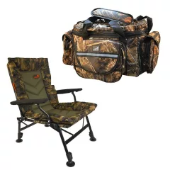  CARP EXPERT COMFORT CAMO SZÉK CXP CAMOU 25*50CM VÁLLTÁSKÁVAL