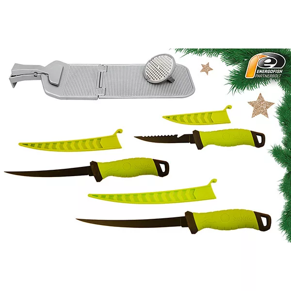 KARÁCSONYI FLUO ALL-IN KÉS SZETT