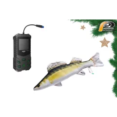   KARÁCSONYI LUCKY KÉZI HALRADAR AJÁNDÉK 50CM-ES SÜLLŐS PÁRNÁVAL