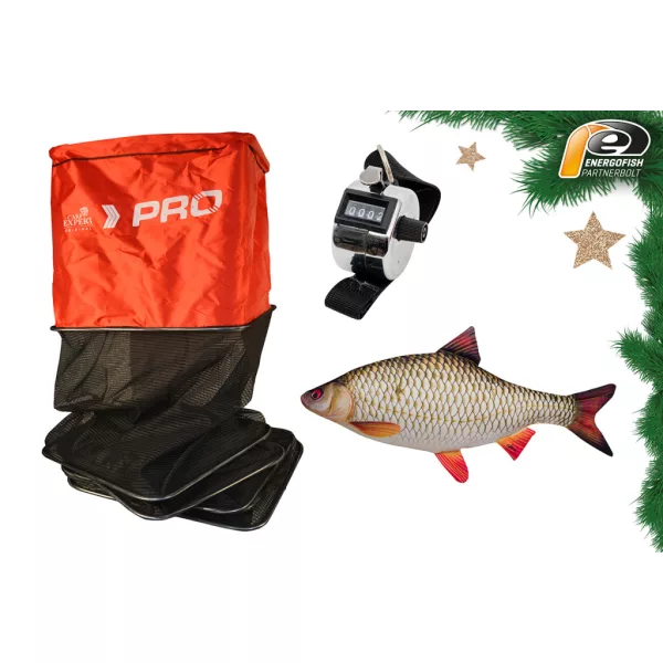 KARÁCSONYI PROFI HALTARTÓ SZETT AJÁNDÉK 64CM-ES BODORKAPÁRNÁVAL