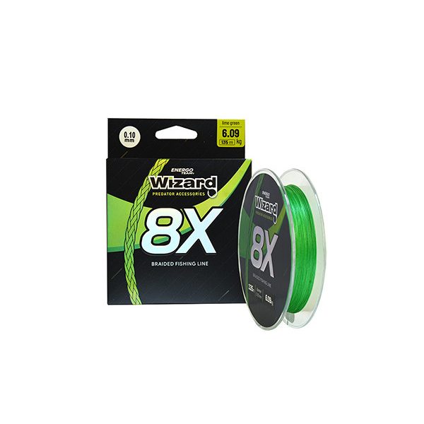 WIZARD 8X FONOTT ZSINÓR LIME GREEN 0,12 MM 7,43KG 135M