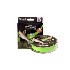 ZSINÓR WIZARD JIG BRAID 0,12MM 7.8 KG 110M LIME GREEN