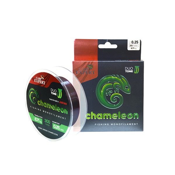 CARP EXPERT CHAMELEON 300M/SPOOL SHINY DARK GREEN 0.20MM 12,08KG