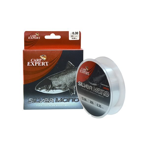 CARP EXPERT SILVER CARP 300M/SPOOL TRANSPARENT 0.30MM 8,86KG