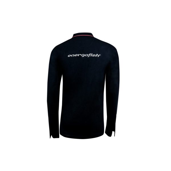 ENERGOFISH CONTRAST STRIPE LS FÉRFI GALLÉROS PÓLÓ SZÜRKÉSKÉK L (HOSSZÚ UJJÚ)