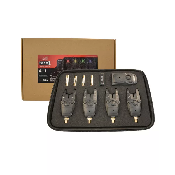 CARP EXPERT MAX1 BITE ALARM 2+1 PIROS, SÁRGA