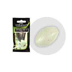  WIZARD HARCSÁZÓ OVÁLIS GUMIGYÖNGY FOSZFORESZKÁLÓ 8mm 10db