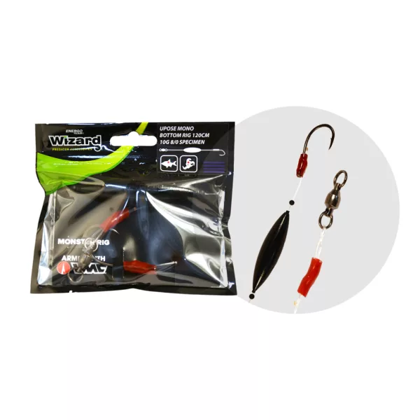 WIZARD MONSTER UPOSE MONO BOTTOM RIG 30G 9/0 CLASSIC