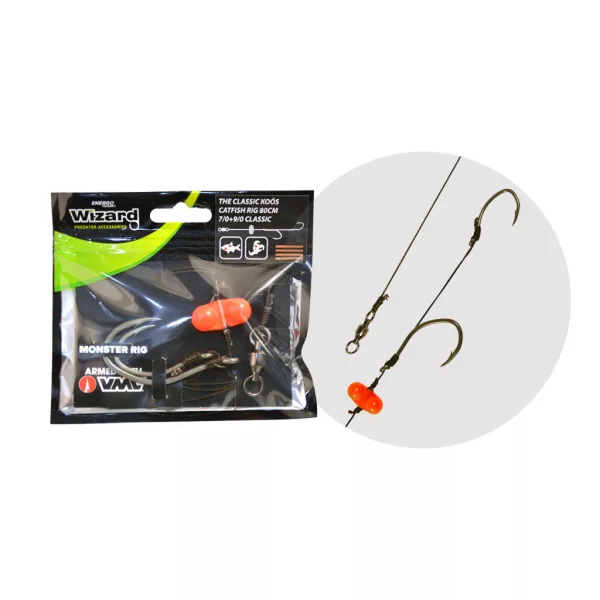 WIZARD MONSTER - THE CLASSIC KOÓS CATFISH RIG 9/0+11/0 ROUND