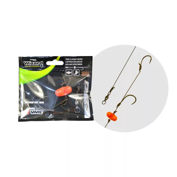 WIZARD MONSTER - THE CLASSIC KOÓS CATFISH RIG 6/0+8/0 SPECIMEN