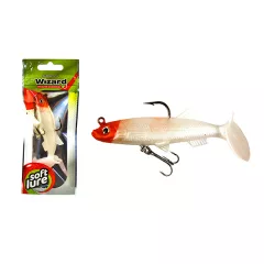 WIZARD SWIMBAIT PADDLE SHAD 3 INCH RED WHITE