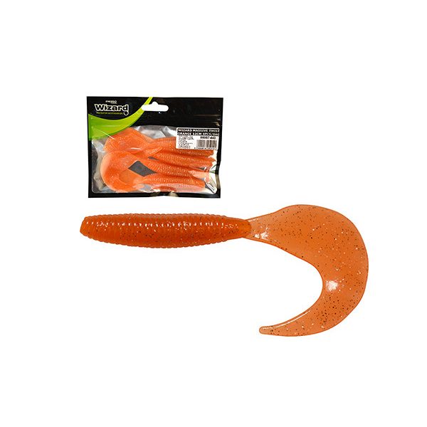 WIZARD MASSIVE TWIST ORANGE 12CM 4PCS/BAG