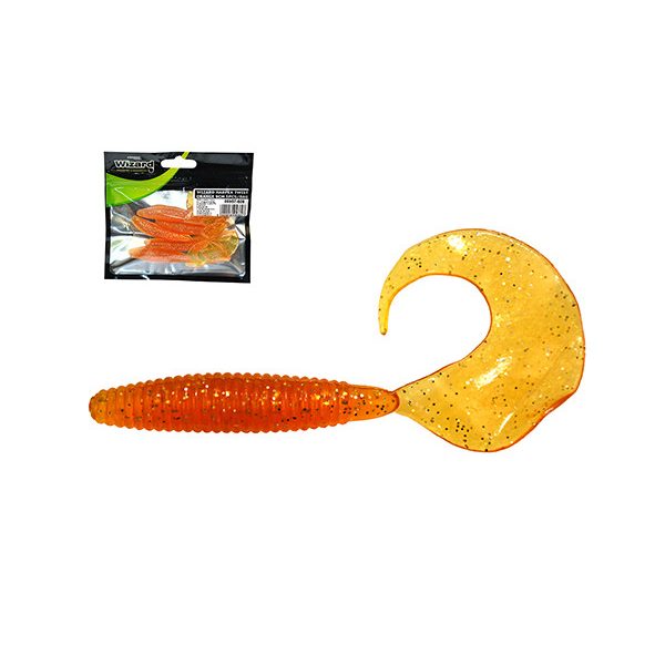 WIZARD HARPEX TWIST ORANGE 9CM 5PCS/BAG