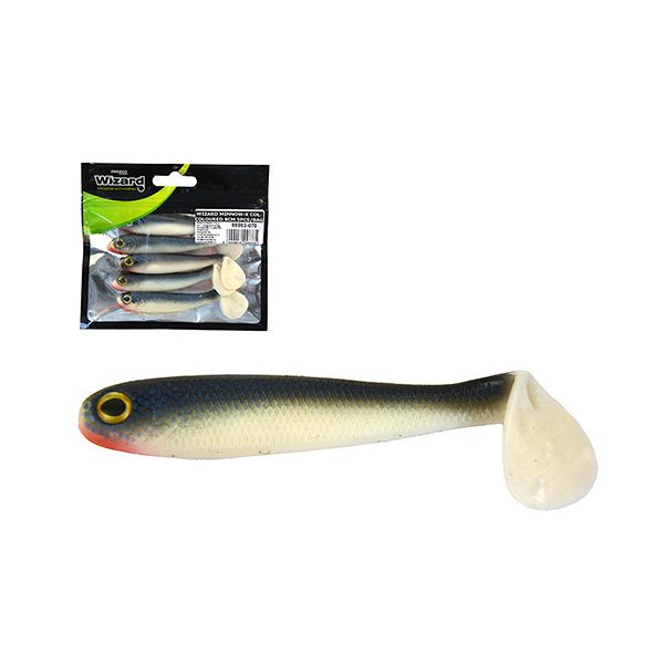 WIZARD POWER SHAD COL. COLOURED 9CM 5PCS/BAG