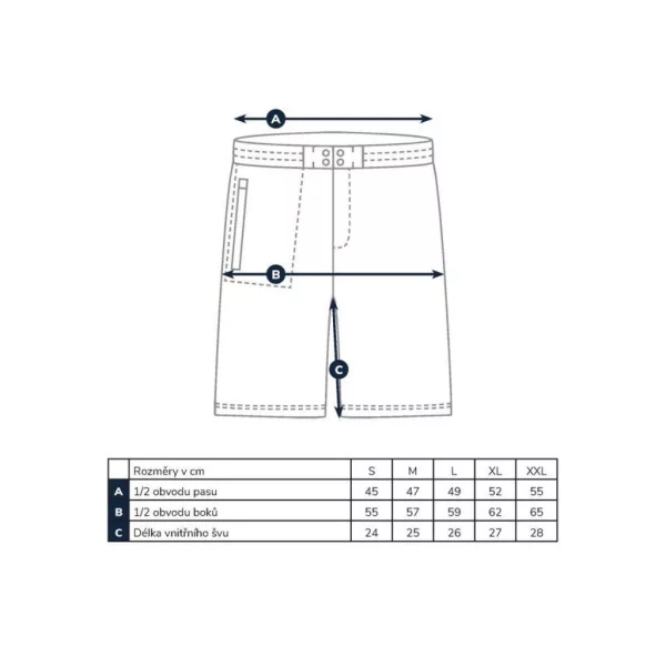 ADVENTER FISHING SHORTS RÖVIDNADRÁG BLACK L