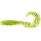 FISHUP_FANCY GRUB 2" (10PCS.), #055 - CHARTREUSE/BLACK