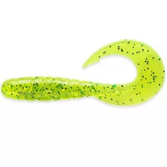   FISHUP_MIGHTY GRUB 3.5" (7PCS.), #026 - FLO CHARTREUSE/GREEN