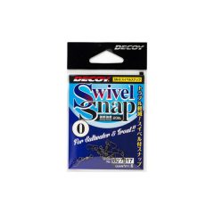 DECOY SN-9 SWIVEL SNAP #00 NS BLACK 6PCS/BAG