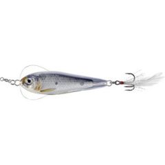   LIVETARGET FLUTTER SHAD JIGGING SPOON SILVER/BLACK 55 MM 14 G