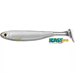 LIVETARGET SLOW-ROLL SHINER PADDLE TAIL SILVER/PEARL 100 MM