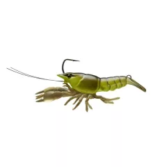   LIVETARGET LIVE CRAW FINESS BAIT  CHARTREUSE BLACK 63MM 11G SLOW SINKING