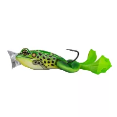   LIVETARGET THE ULTIMATE FROG POPPER BAIT GREEN / YELLOW 50MM 21G FLOATING