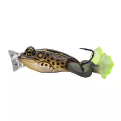   LIVETARGET THE ULTIMATE FROG POPPER BAIT  TAN / BROWN 50MM 21G FLOATING