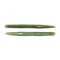 LIVETARGET 6" STICK WORM GREEN / CREAM 150 MM  SLOW SINKING