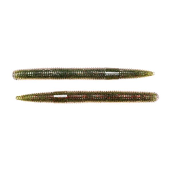 LIVETARGET 6" STICK WORM GREEN / RED 150 MM  SLOW SINKING