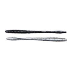   LIVETARGET 4.5" STRAIGHT TAIL WORM BLACK / SILVER 114 MM   SINKING