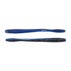   LIVETARGET 4.5" STRAIGHT TAIL WORM BLUE / BLACK 114 MM  SINKING 10DB/CS