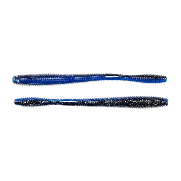 LIVETARGET 4.5" STRAIGHT TAIL WORM BLUE / BLACK 114 MM  SINKING 10DB/CS
