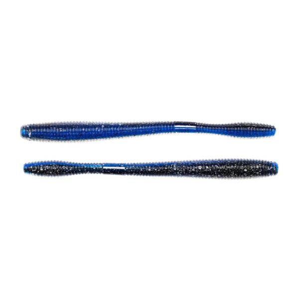LIVETARGET 4.5" STRAIGHT TAIL WORM BLUE / BLACK 114 MM  SINKING 10DB/CS
