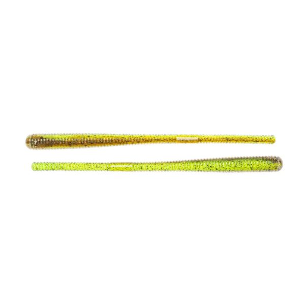 LIVETARGET 4.5" FINESSE WORM CHARTREUSE / BROWN 114 MM  SINKING