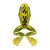 LIVETARGET 3” FREESTYLE FROG 2.0  MOSS / YELLOW 75 MM  FLOATING 2DB/CS