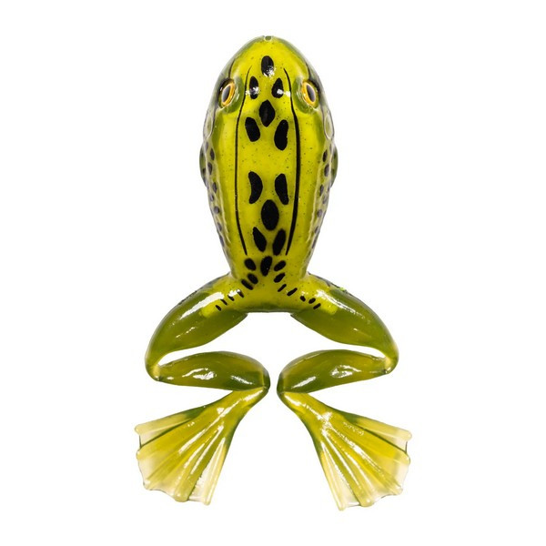 LIVETARGET 3” FREESTYLE FROG 2.0  MOSS / YELLOW 75 MM  FLOATING 2DB/CS