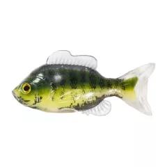   LIVETARGET 3.3” SUNFISH UNRIGGED GREEN / CREAM 85MM  SINKING 4DB/CS