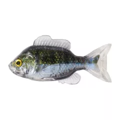   LIVETARGET 3.3” SUNFISH UNRIGGED GREEN / PEARL 85MM  SINKING 4DB/CS