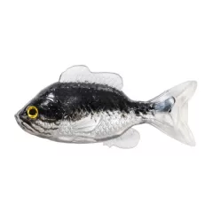   LIVETARGET 3.3” SUNFISH UNRIGGED BLACK / SILVER 85MM  SINKING 4DB/CS