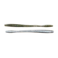   LIVETARGET 5.5" STRAIGHT TAIL WORM GREEN / PEARL 140 MM  SINKING