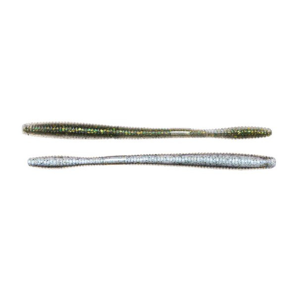 LIVETARGET 5.5" STRAIGHT TAIL WORM GREEN / PEARL 140 MM  SINKING