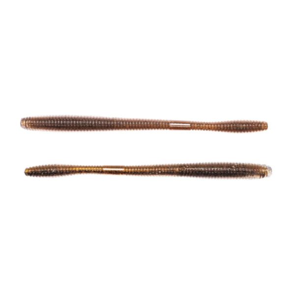 LIVETARGET 5.5" STRAIGHT TAIL WORM BROWN / BLACK 140 MM  SINKING