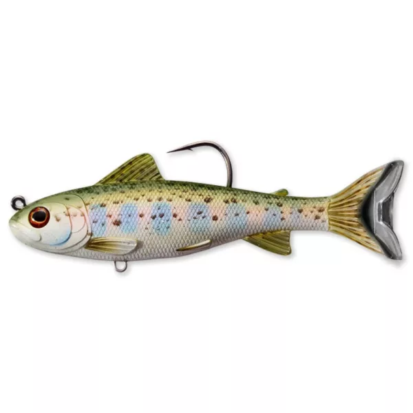 LIVETARGET TROUT (PARR) SWIMBAIT SILVER/OLIVE 131 MM 35 G SINKING