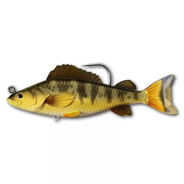LIVETARGET YELLOW PERCH SWIMBAIT GOLD/OLIVE 134 MM 35 G SINKING