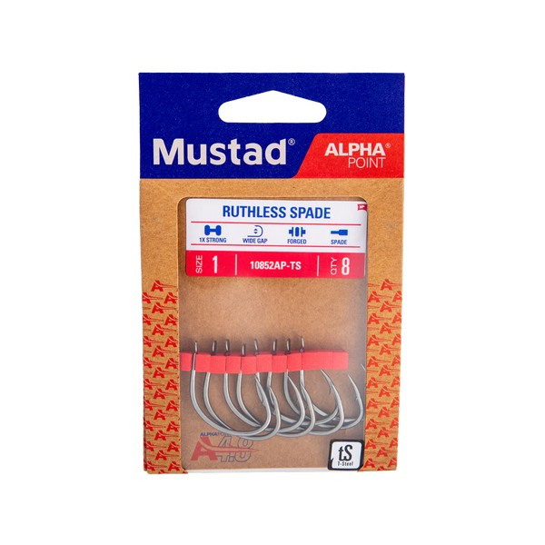 MUSTAD RUTHLESS SPADE TITAN STEEL 2  6DB/CSOMAG