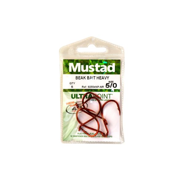 MUSTAD BEAK HOOKS, BIG RED 2 12DB/CSOMAG