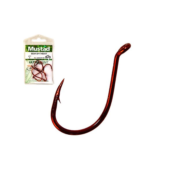 MUSTAD BEAK HOOKS, BIG RED 4 12DB/CSOMAG