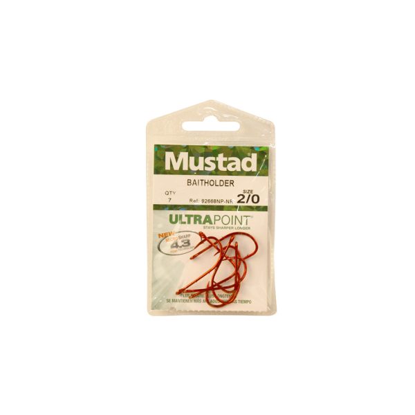 MUSTAD BAITHOLDER HOOKS 4/0 6DB/CSOMAG