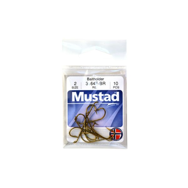 MUSTAD BEST KIRBY HOOKS 2 BRONZE 10PCS/BAG