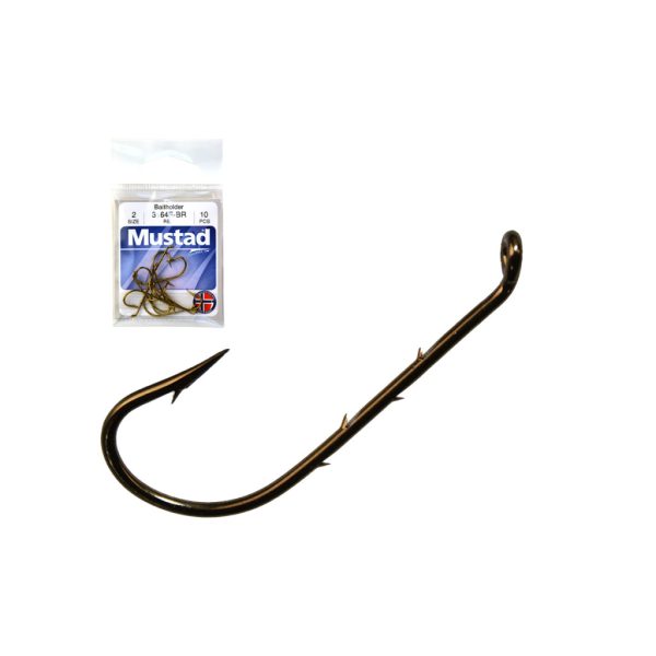 MUSTAD BEST KIRBY HOOKS BRONZE 8 10DB/CSOMAG